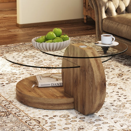 Modern And Practical Double-layer Round Table