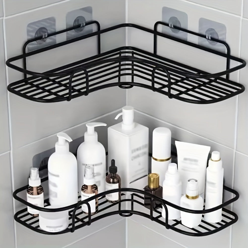 2 Wall-mounted Bathroom Shelves