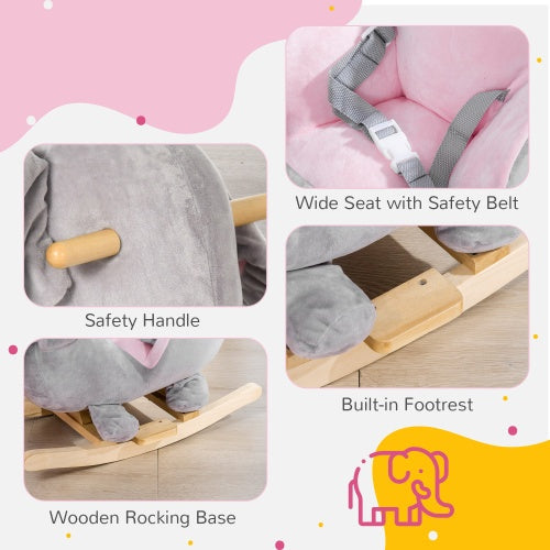 Qaba Baby Elephant Rocking Chair