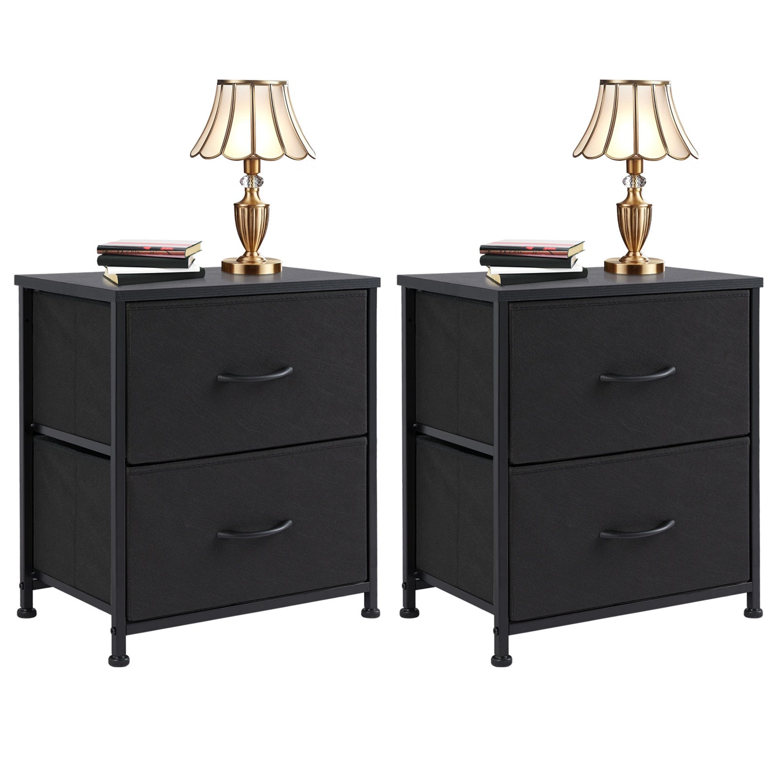 Chest Of Drawers, Metal Frame And Wood Top Dresser