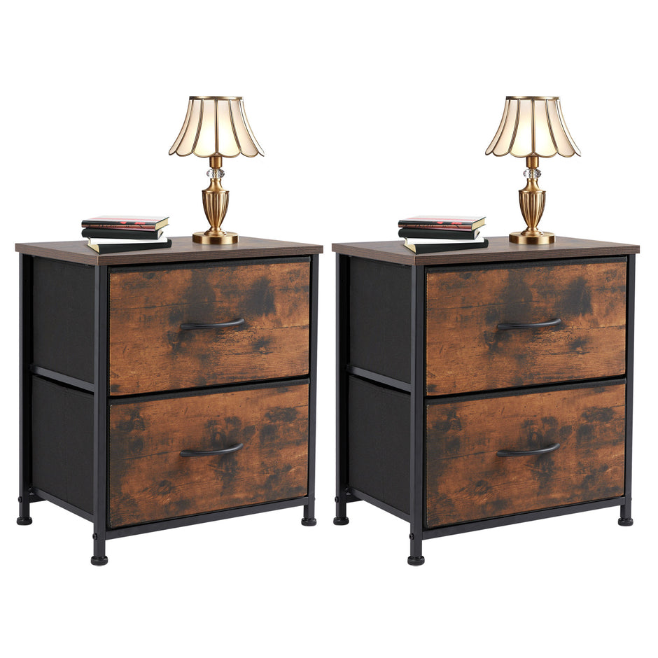 Chest Of Drawers, Metal Frame And Wood Top Dresser