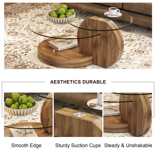 Modern And Practical Double-layer Round Table