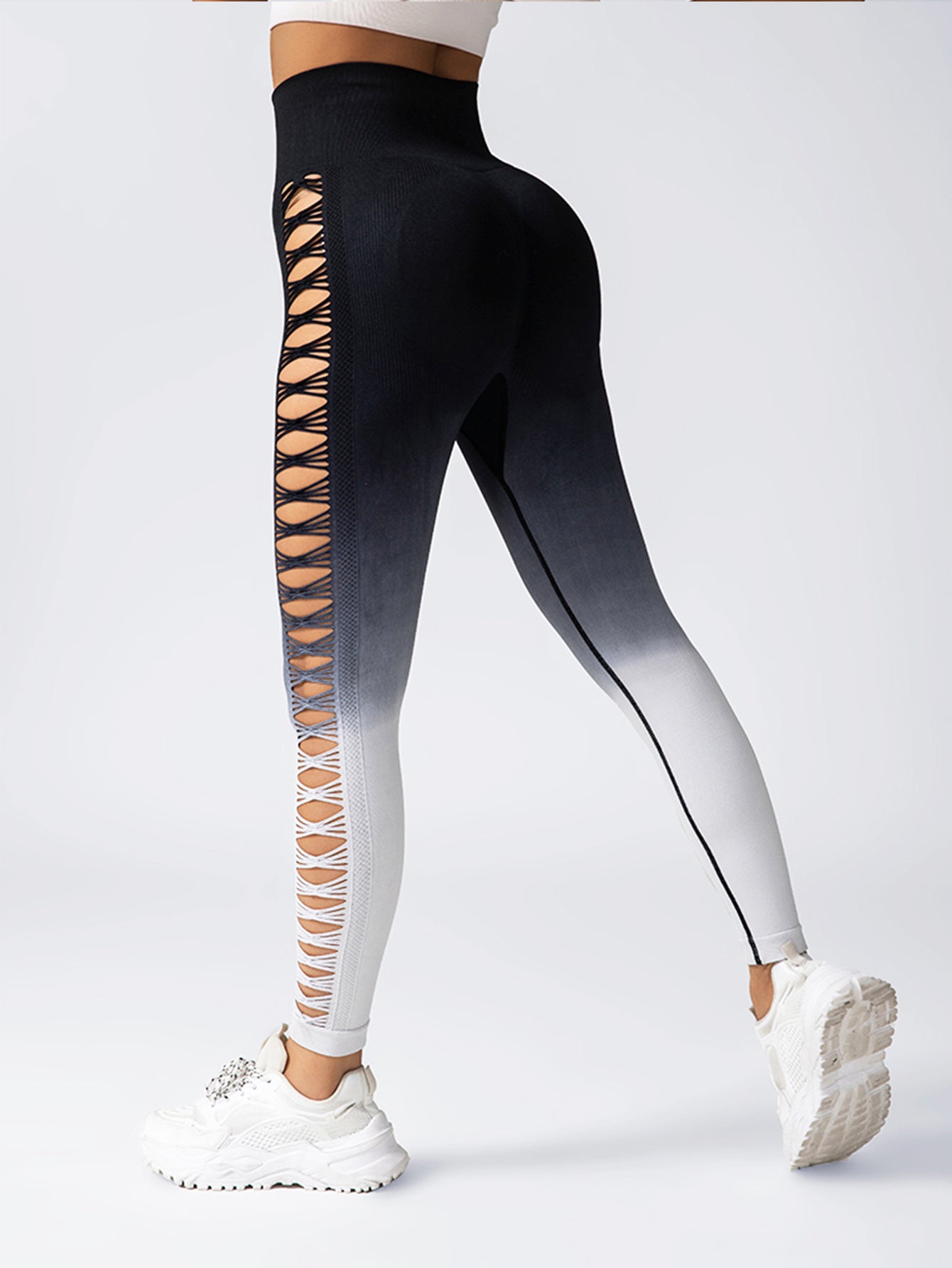 Women's High-Waisted Gradient Yoga Pants