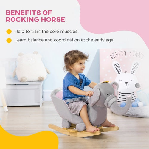 Qaba Baby Elephant Rocking Chair