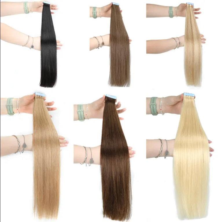 Tape-On Hair Extension Virgin Cuticle Russian