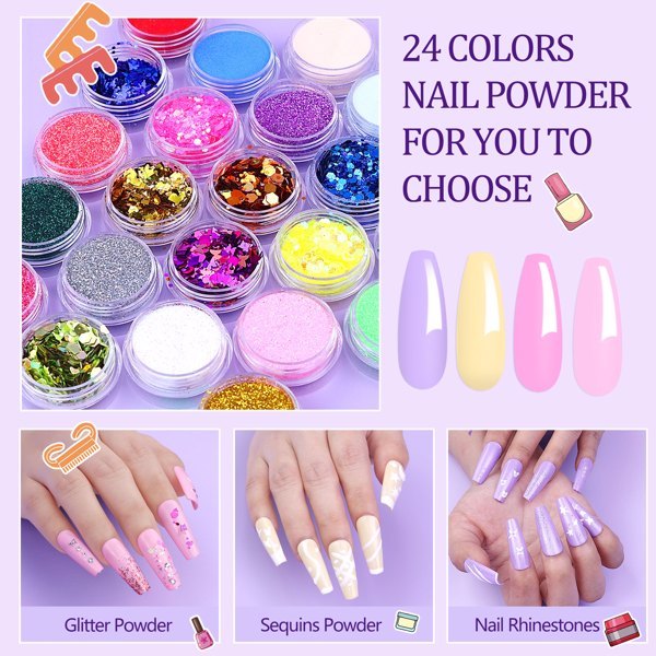 Acrylic Nail Kit With UV