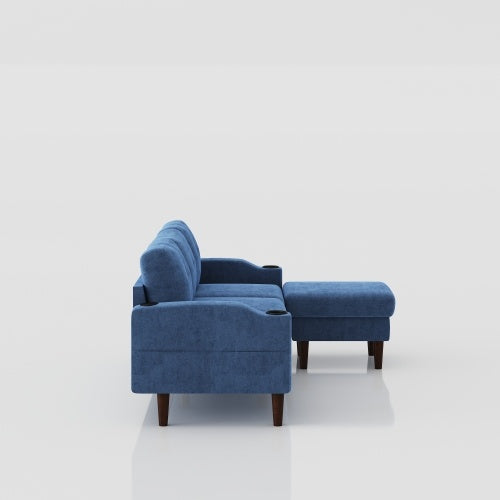 Convertible Combination Sofa Sofa L-Shaped Sofa With Storage Cabinet Footstool