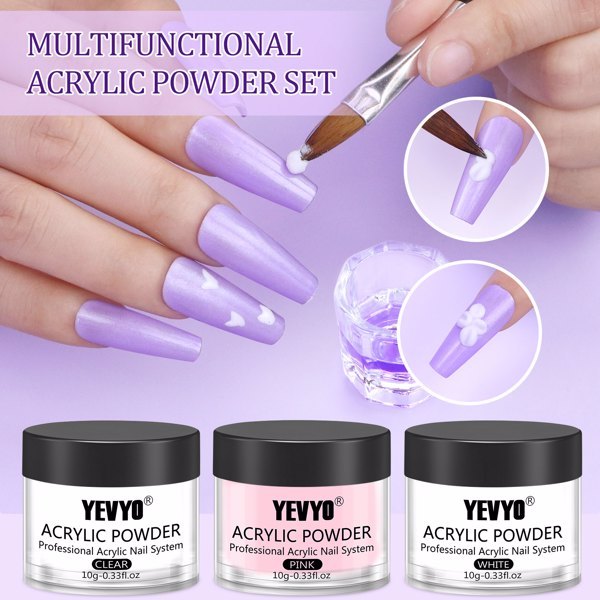 Acrylic Nail Kit With UV