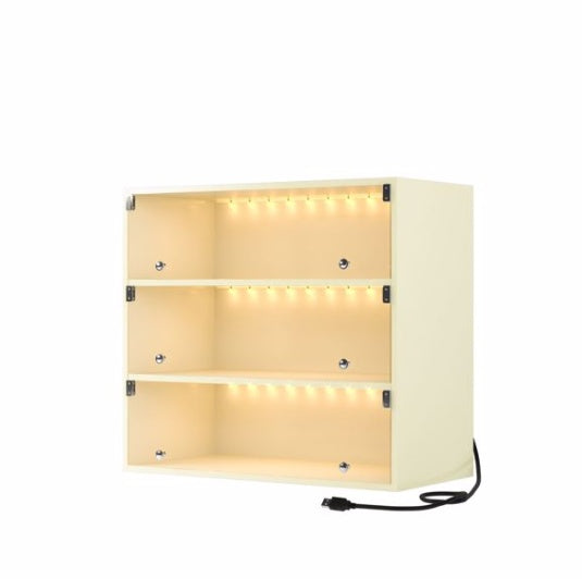 LED Light Shoebox Triple Layer With Glass Door