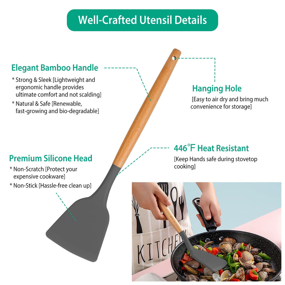11 Piece Silicone Cooking Tool Set