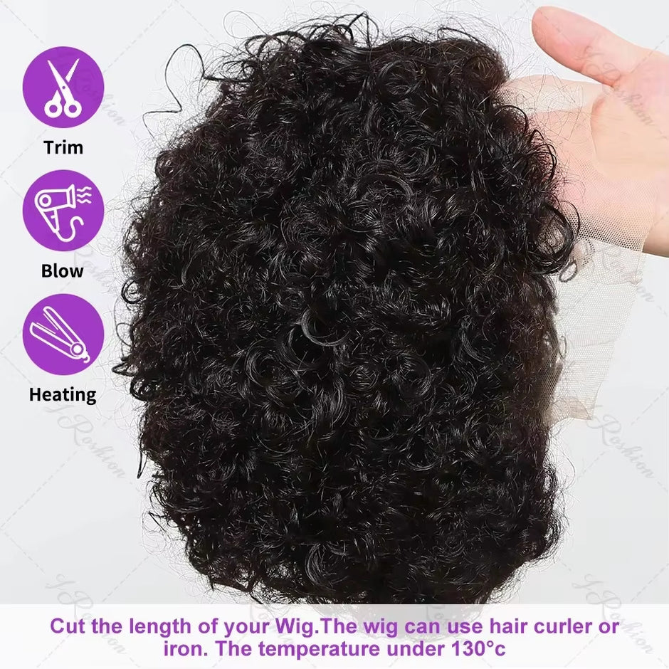 13x1 pixie Wigs Human Hair