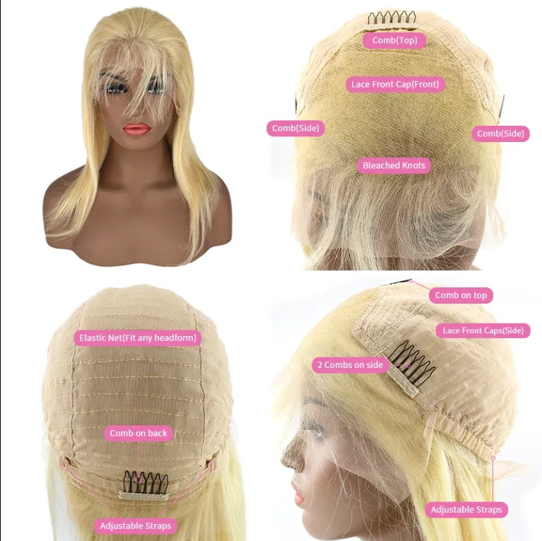 Long HD 13 4 Straight Lace Wig  Raw Black Female Human Hair