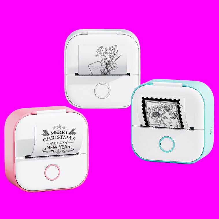 Portable Mini Thermal Label Printer Home Photo Printer Student Wrong Question Printer Bluetooth-compatible Mini Label Printer Price Tag