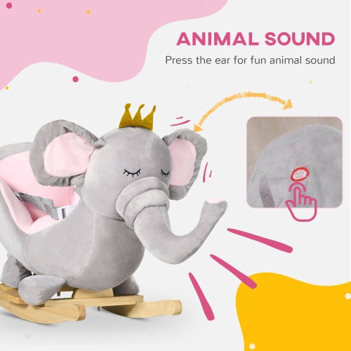 Qaba Baby Elephant Rocking Chair