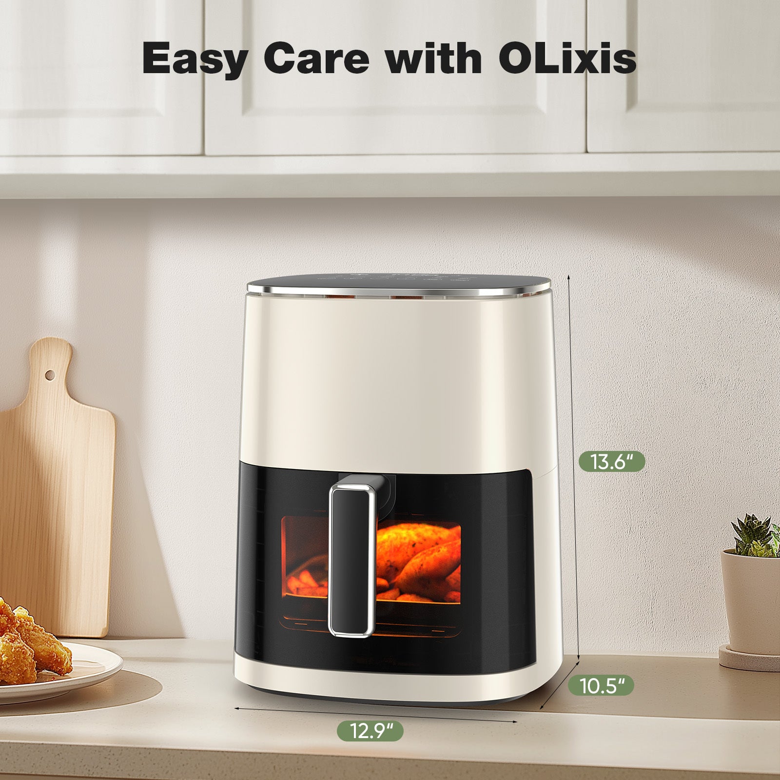 Air Fryer 6 Quart Capacity With Window Square