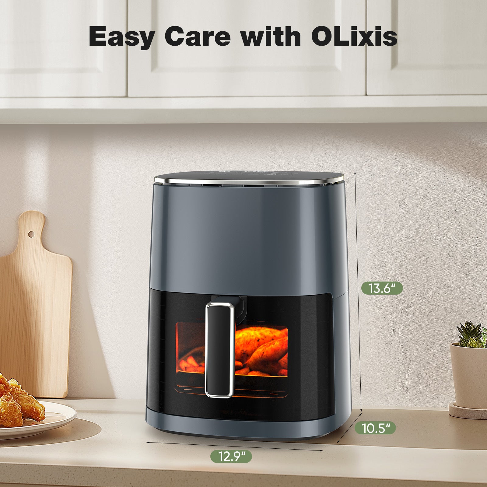 Air Fryer 6 Quart Capacity With Window Square