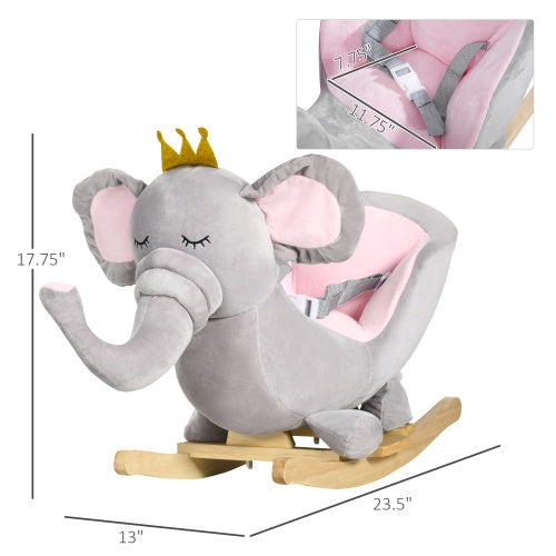 Qaba Baby Elephant Rocking Chair