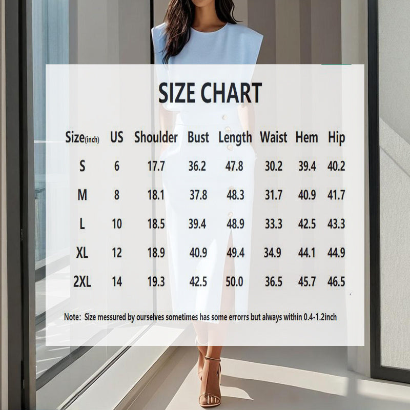 Women's Solid Color Round Neck Short Sleeve Dress With Side Slit