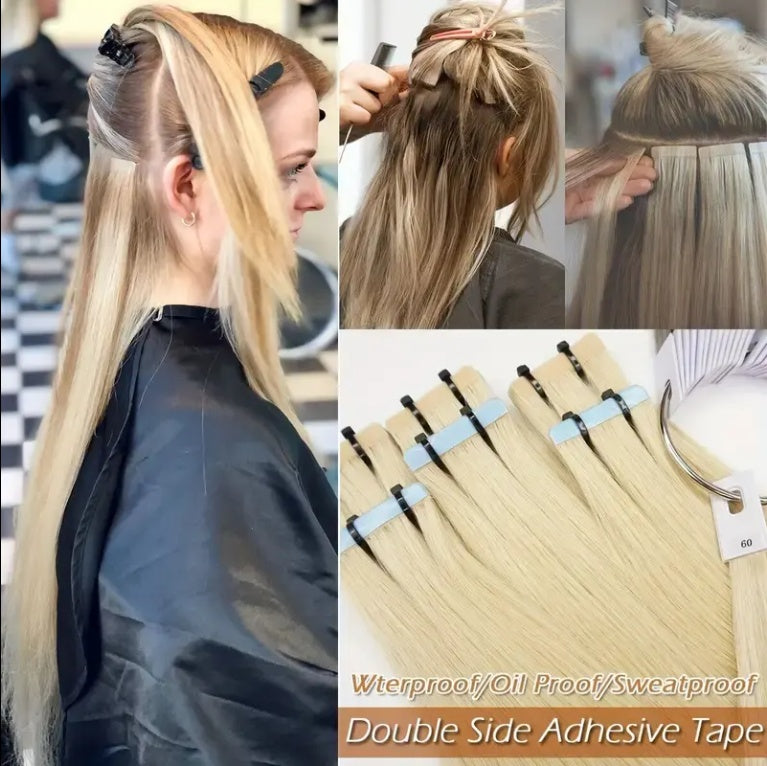 Tape-On Hair Extension Virgin Cuticle Russian