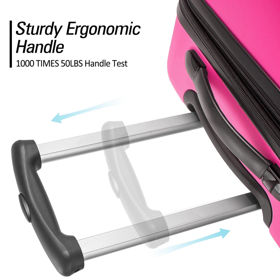 3 Piece Set Of Suitcases, Hard Shell Trolley Case