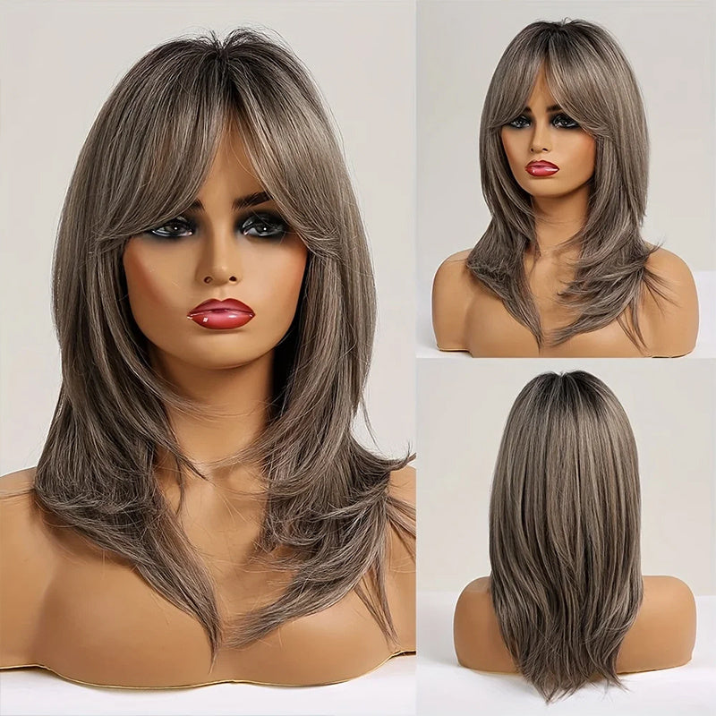 Blonde Wig Long Curly Hair Non-toxic Wig