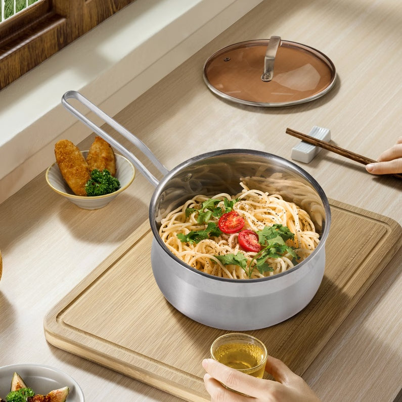 WANGYUANJI Non-Stick Stainless Steel Saucepan