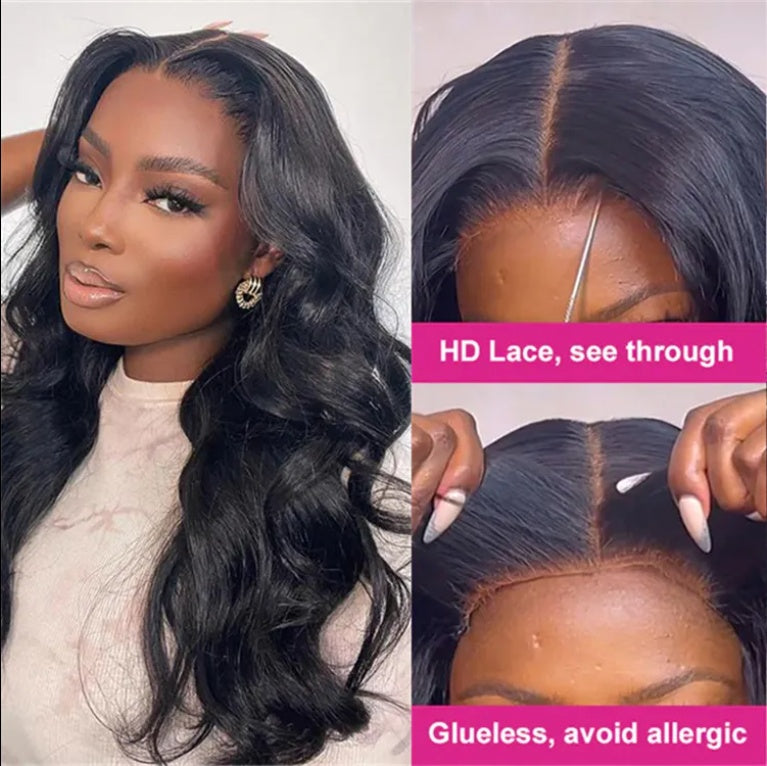 4x4 Sheer Lace Human Hair Brazilian Wig