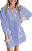 Saodimallsu Womens V Neck Swimsuit Coverup