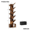 9 Tier Tree Bookshelf With Drawer Bookcase