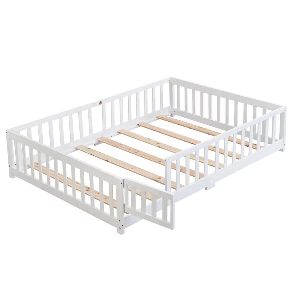 Twin Size Floor Bed With Door