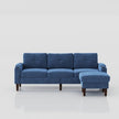 Convertible Combination Sofa Sofa L-Shaped Sofa With Storage Cabinet Footstool