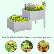 2 Piece Raised Garden Bed With Legs