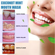 Oralhoe Coconut Mint Mouth Wash, Whitening Teeth Yellow Teeth Stains Tongue Coating Clean  Breath Oral Care