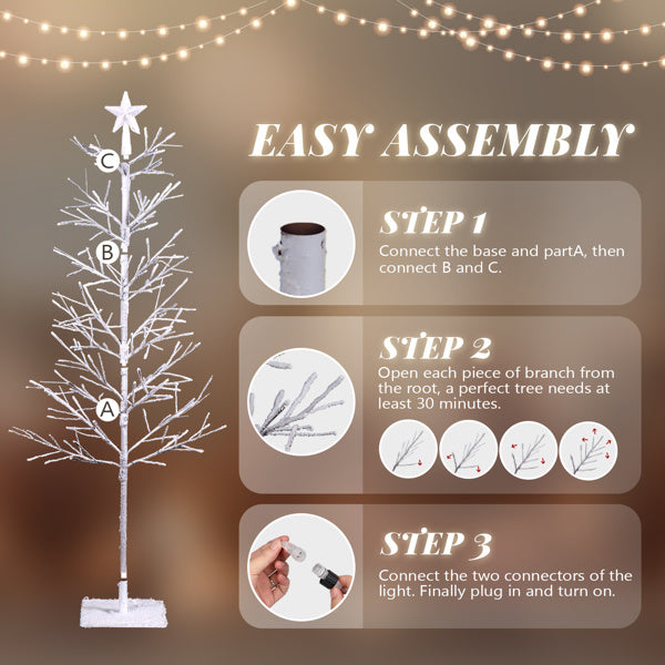 6ft Snowfield Fir Shaped Indoor Tree Light