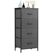 Chest Of Drawers, Metal Frame And Wood Top Dresser
