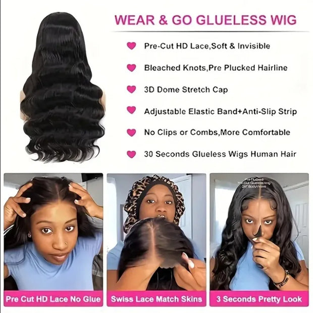 4x4 Sheer Lace Human Hair Brazilian Wig