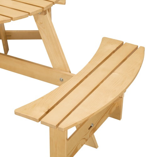 Outdoor 6 Person Picnic Table