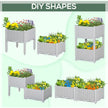 2 Piece Raised Garden Bed With Legs