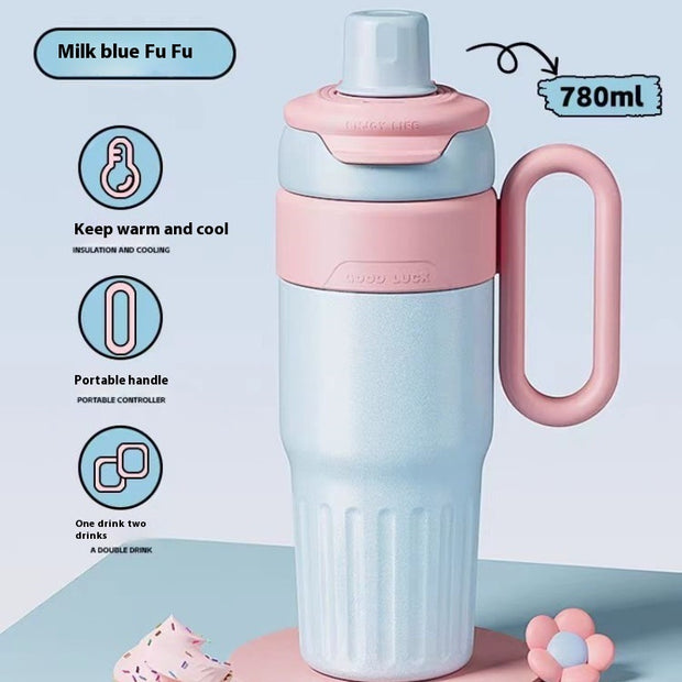 780ml Gradient Double Drink Thermal Cup