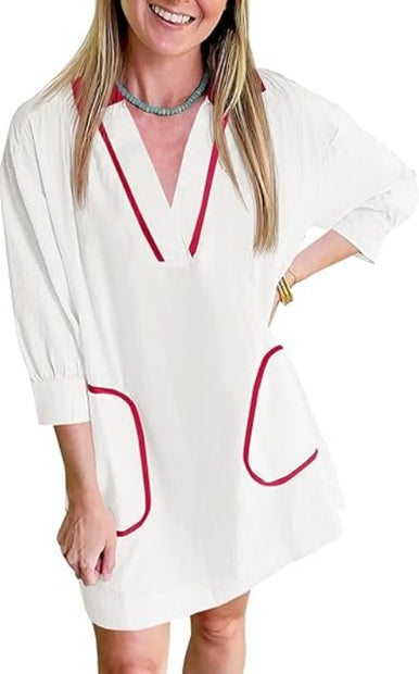 Saodimallsu Womens V Neck Swimsuit Coverup