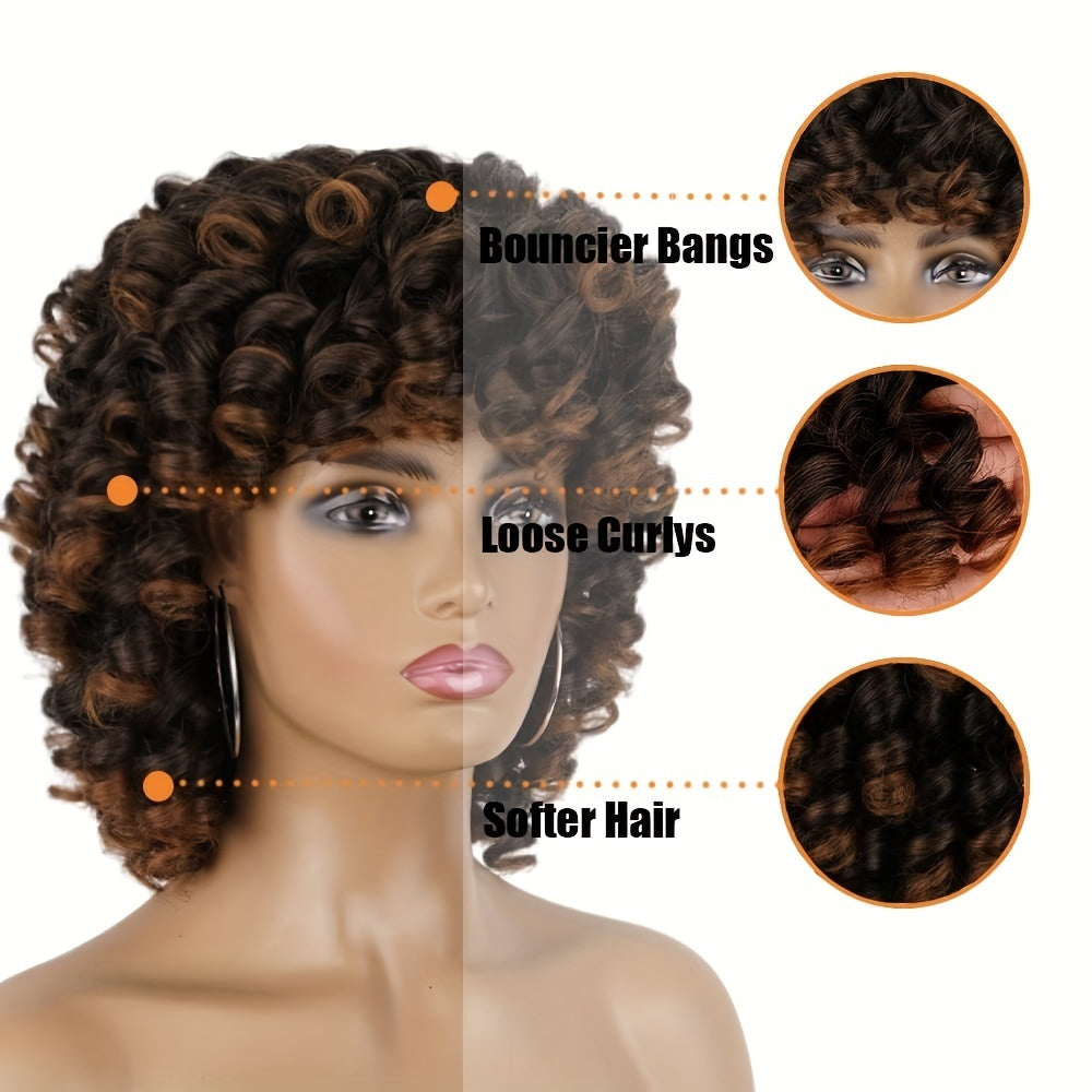 12-inch Multi-color Curly Hair