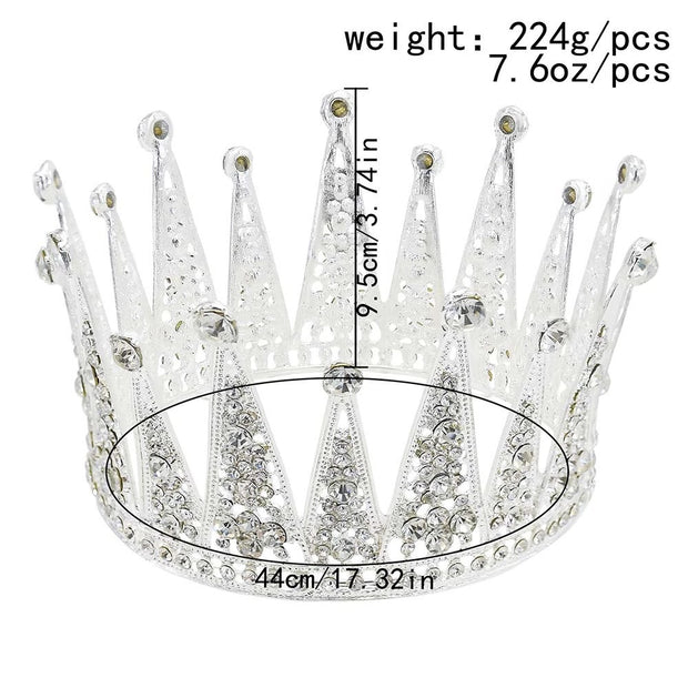 Hollow Diamond Crown Tiara