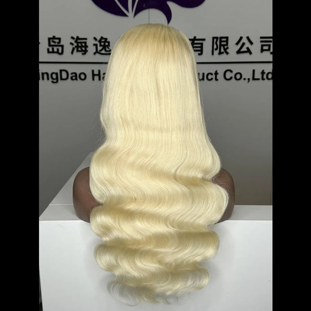 Blonde 30 Inch HD 13x4 Body Wave Lace Wig Raw Black Female Human Hair