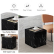 Black Marble Texture MDF Coffee Table