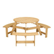 Outdoor 6 Person Picnic Table