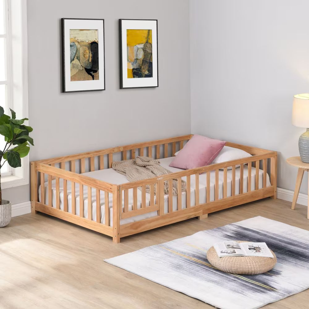 Twin Size Floor Bed With Door