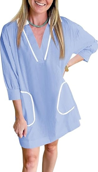 Saodimallsu Womens V Neck Swimsuit Coverup