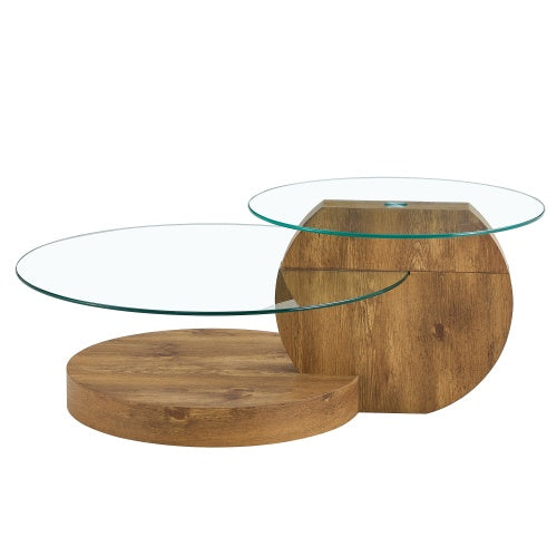 Modern And Practical Double-layer Round Table