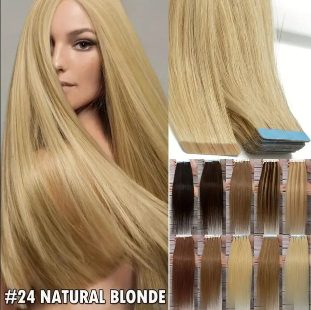 Tape-On Hair Extension Virgin Cuticle Russian