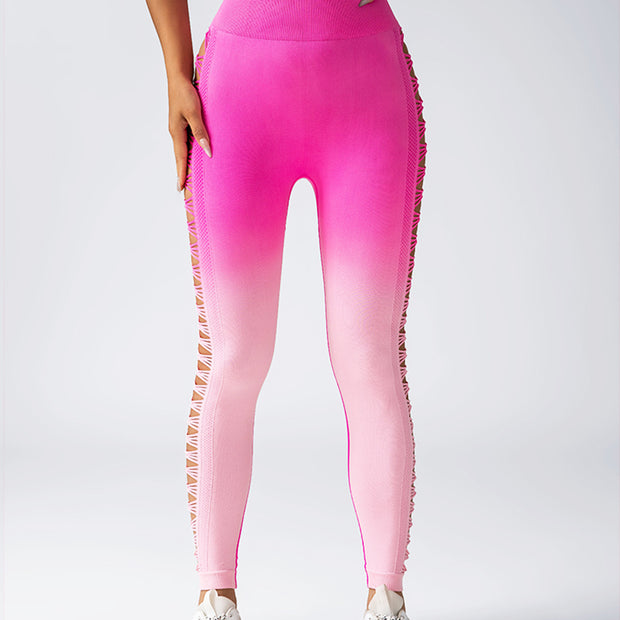 Women's High-Waisted Gradient Yoga Pants